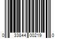 Barcode Image for UPC code 033844002190