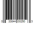 Barcode Image for UPC code 033844002503