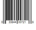 Barcode Image for UPC code 033844007218