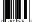 Barcode Image for UPC code 033844007508