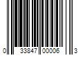 Barcode Image for UPC code 033847000063