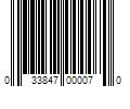 Barcode Image for UPC code 033847000070