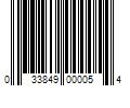 Barcode Image for UPC code 033849000054