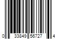 Barcode Image for UPC code 033849567274