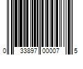 Barcode Image for UPC code 033897000075