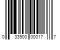 Barcode Image for UPC code 033900000177