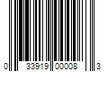 Barcode Image for UPC code 033919000083. Product Name: 