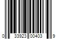 Barcode Image for UPC code 033923004039