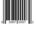 Barcode Image for UPC code 033937000072