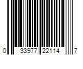 Barcode Image for UPC code 033977221147