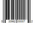 Barcode Image for UPC code 033982000072