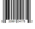 Barcode Image for UPC code 033991041752