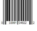 Barcode Image for UPC code 033991049222