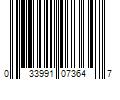 Barcode Image for UPC code 033991073647