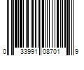 Barcode Image for UPC code 033991087019