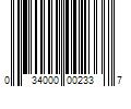 Barcode Image for UPC code 034000002337