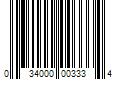 Barcode Image for UPC code 034000003334