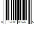 Barcode Image for UPC code 034000005765