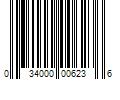 Barcode Image for UPC code 034000006236