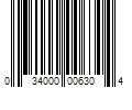 Barcode Image for UPC code 034000006304