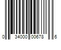 Barcode Image for UPC code 034000006786