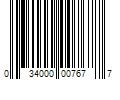 Barcode Image for UPC code 034000007677