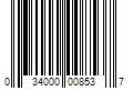 Barcode Image for UPC code 034000008537