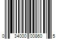 Barcode Image for UPC code 034000008605