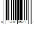 Barcode Image for UPC code 034000016617