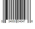 Barcode Image for UPC code 034000040476