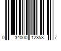 Barcode Image for UPC code 034000123537