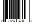 Barcode Image for UPC code 034000123568