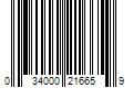 Barcode Image for UPC code 034000216659