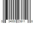 Barcode Image for UPC code 034000238118