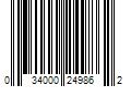 Barcode Image for UPC code 034000249862