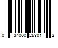 Barcode Image for UPC code 034000253012