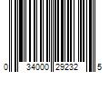 Barcode Image for UPC code 034000292325