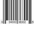 Barcode Image for UPC code 034000363025