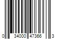 Barcode Image for UPC code 034000473663