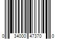 Barcode Image for UPC code 034000473700