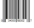 Barcode Image for UPC code 034000583027