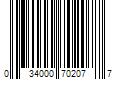 Barcode Image for UPC code 034000702077