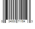 Barcode Image for UPC code 034000711543