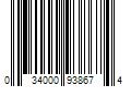 Barcode Image for UPC code 034000938674