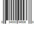 Barcode Image for UPC code 034000945368