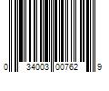 Barcode Image for UPC code 034003007629