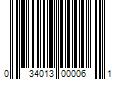 Barcode Image for UPC code 034013000061