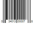 Barcode Image for UPC code 034013000078