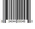 Barcode Image for UPC code 034044000450