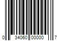 Barcode Image for UPC code 034060000007